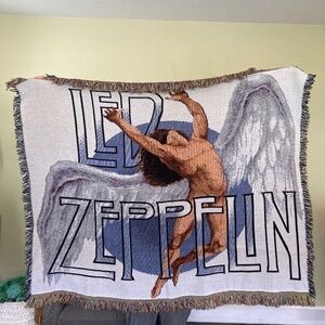 Vintage Led Zeppelin Icarus Woven Blanket